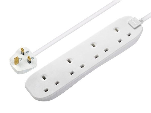 Masterplug® Extension Lead 240V 13A White 2m