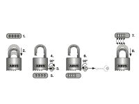 190/60 60MM HEAVY-DUTY COMBINATION PADLOCK CLOSED SHACKLE (4
