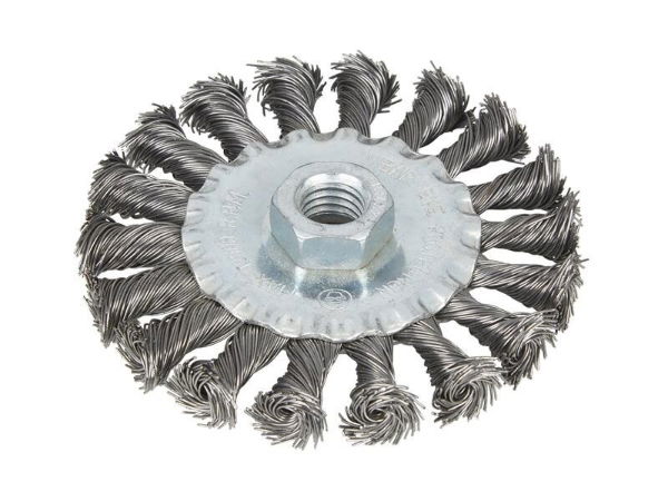FLAT TWIST KNOT WIRE WHEEL 100MM M14 X 2