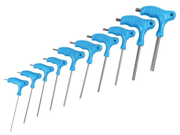 BlueSpot® Metric T-Handle Hex Key Set of 10