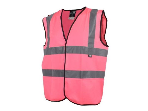 Scan® Safety & Workwear Products Hi-Vis Waistcoat Pink