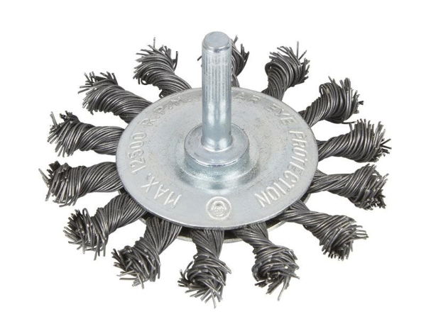 FLAT TWIST KNOT WIRE WHEEL 75MM