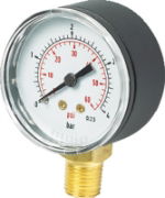 Vale® 63mm Bottom Connection Vacuum Gauge BSPT 