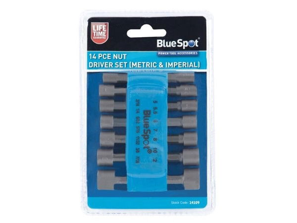 METRIC & IMPERIAL NUT DRIVER SET- 14 PIECE