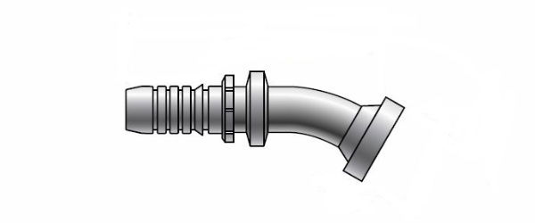 Gates GlobalSpiral™ Caterpillar Flange 30° Swept Elbow