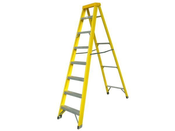 FIBREGLASS SWINGBACK STEPS OPEN- 2.71M CLOSED 2.98M 10 RUNGS