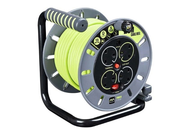 Masterplug® PRO-XT Open Cable Reel 240V 13A 4-Socket