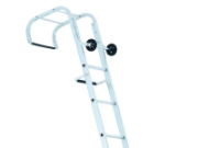 INDUSTRIAL ROOF LADDER 2-PART 1 X 9 & 1 X 10 RUNGS 5.95M