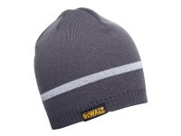 KNITTED BEANIE HAT - GREY