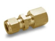 Ham-Let Let-Lok® brass metric female bulkhead connector NPT 