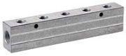 Vale® 1/2BSP Inlet Double Aluminium Manifold with 3/8BSP Outlets