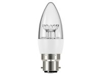 LED BC (B22) CLEAR CANDLE DIMMABLE BULB- WARM WHITE 470 LM 5