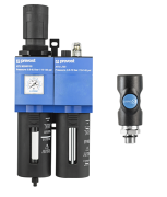 Prevost Filter-Regulator-Lubricator - 2 Units with Safety Quick Coupling
