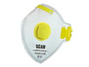 Scan® Safety & Workwear Products Fold Flat Valved Disposable Masks FFP1