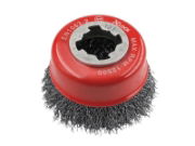 X-LOCK WIRE CUP BRUSH 75MM M14X2- 0.30MM STEEL WIRE
