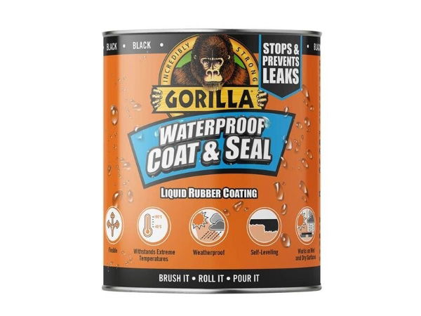 Gorilla® Waterproof Coat & Seal Liquid Rubber Coating