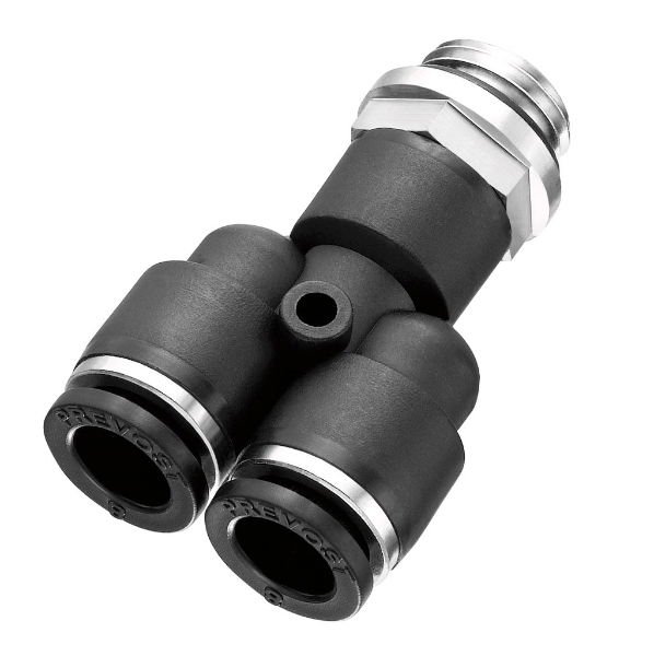 Prevost® Swivel Male Stud Y Piece (Metric)