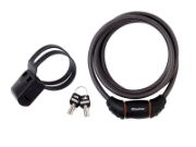 BLACK BRAIDED STEEL KEYED CABLE 1.8M X 10MM