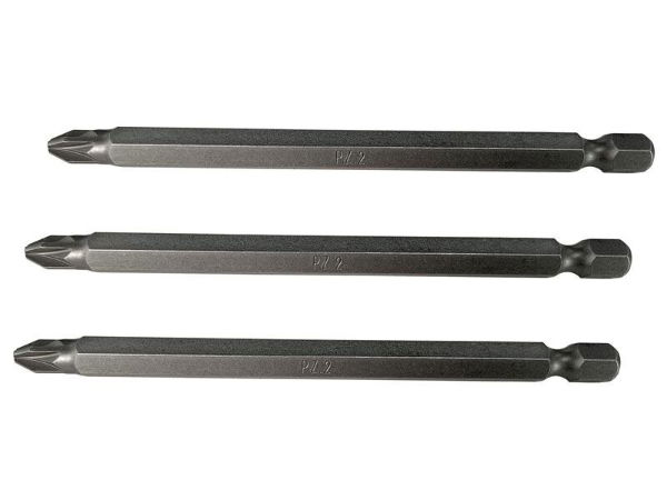 Faithfull Tools S2 Power Screwdriver Bits, Pozidriv