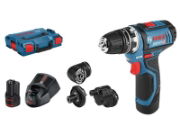 GSR 12V-15 DRILL DRIVER WITH GFA12 ACCESSORY SET 12V 2 X 2.0