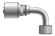 Gates MegaCrimp® Female SAE Flat Face 90° Couplings