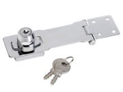 CHROME PLATED STEEL LOCKING HASP 117MM