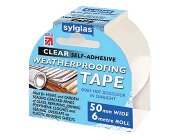 CLEAR WATERPROOFING TAPE 50MM X 6M ROLL