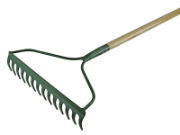 COUNTRYMAN GARDEN RAKE 14 FLAT TINES