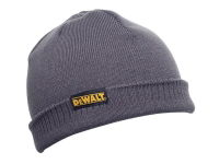 KNITTED BEANIE HAT - GREY