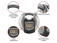 EXCELL? DISCUS 4-DIGIT COMBINATION 70MM PADLOCK