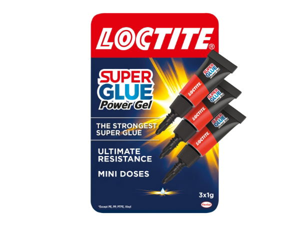 SUPER GLUE POWER GEL MINI TUBE TRIO 3 X 1G