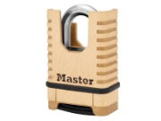 EXCELL CLOSED SHACKLE BRASS COMBINATION 58MM PADLOCK