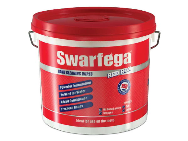 Swarfega Red Box® Heavy-Duty Trade Hand Wipes (150)