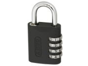 158KC/45MM COMBINATION PADLOCK WITH KEY OVERRIDE