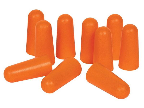 TAPERED DISPOSABLE EARPLUGS (5 PAIRS)