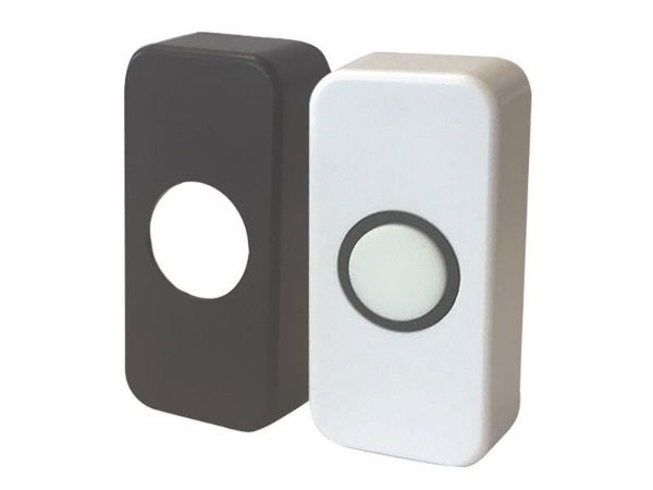 BELL PUSH WITH BLACK AND WHITE COVERS