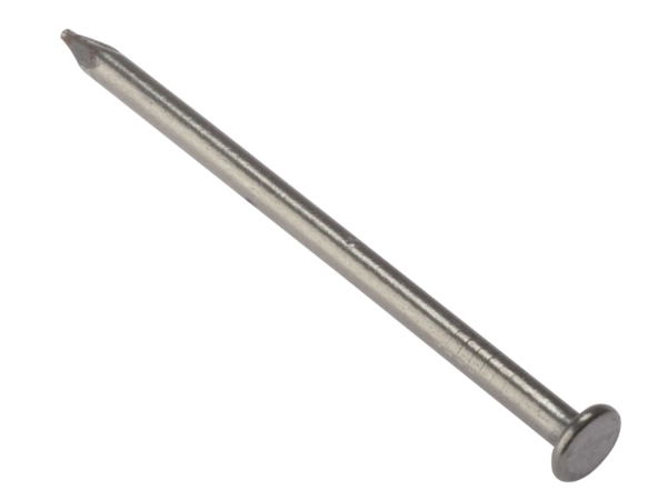 Forgefix Round Head Nails, Bright Finish