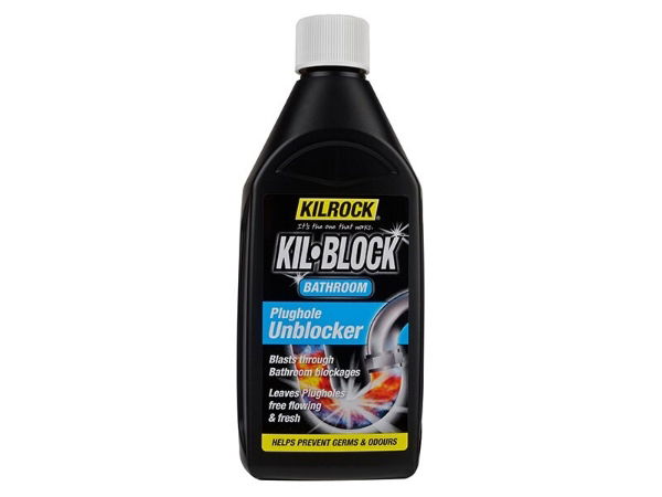 KIL-BLOCK BATHROOM PLUGHOLE UNBLOCKER 500ML