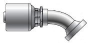 Gates MegaCrimp® SAE Flange 45° Couplings Code 61