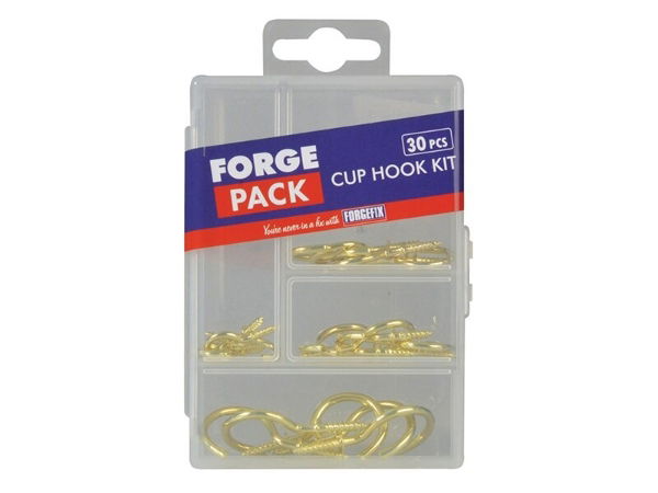 CUP HOOK KIT FORGE PACK 30 PIECE