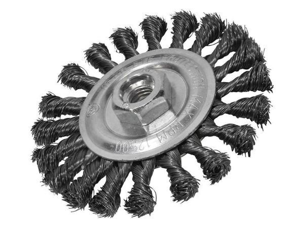 CIRCULAR WIRE BRUSH 115 X 12MM M14 BORE 2 0.35MM WIRE