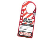 SNAP-ON HASP LOCKOUT LABELLED