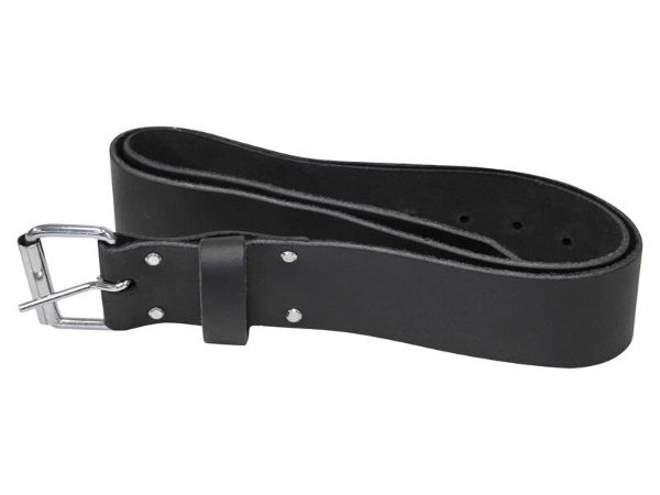 HEAVY-DUTY LEATHER BELT BLACK