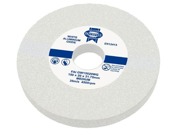 Faithfull Tools Grinding Wheels, White Aluminium Oxide
