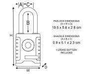 4401 OUTDOOR BLUETOOTH PADLOCK