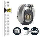 EXCELL? DISCUS 4-DIGIT COMBINATION 70MM PADLOCK