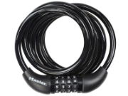 BLACK SELF COILING COMBINATION CABLE 1.8M X 8MM