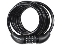 BLACK SELF COILING COMBINATION CABLE 1.8M X 8MM
