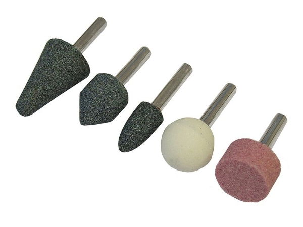 MOUNTED GRINDING STONES SET 5 PIECE