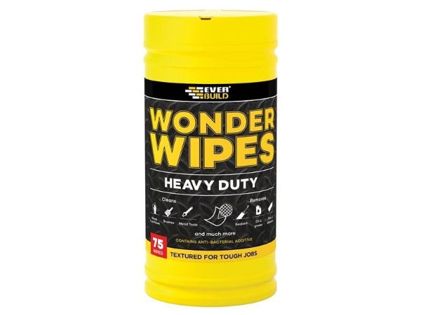 HEAVY-DUTY WONDER WIPES TUB OF 75